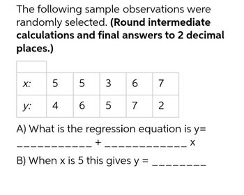 Answered: The following sample observations were… | bartleby