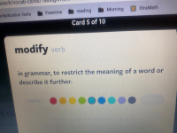 modify verb
