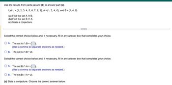 Answered: Use The Results From Parts (a) And (b)… | Bartleby