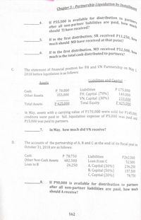 Answered: Chapter 5 - Partnership Liquidation By… | Bartleby