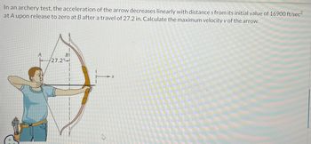 Answered: N An Archery Test, The Acceleration Of… | Bartleby