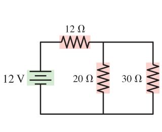 12V Ξ
Μ
12 Ω
20 Ω
Μ
30 Ω
Ω
Μ