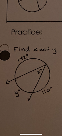 Practice:
Find x and y
1420
yo
I10o
