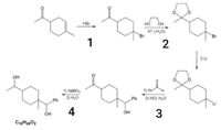 HBr
но
OH
H* (-H,0)
Br
Br
1
2Li
он
1) NABH4
2) H;0
1) Ph
H,
„Ph
2) HCI, H,0
Ph
4
3
