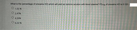 What is the percentage of procaine HCI which will yield an isotonic solution with blood plasma? FD1% of procaine HCI is 0.122.
1.02 %
2.47%
O 4.26%
6.22 %
