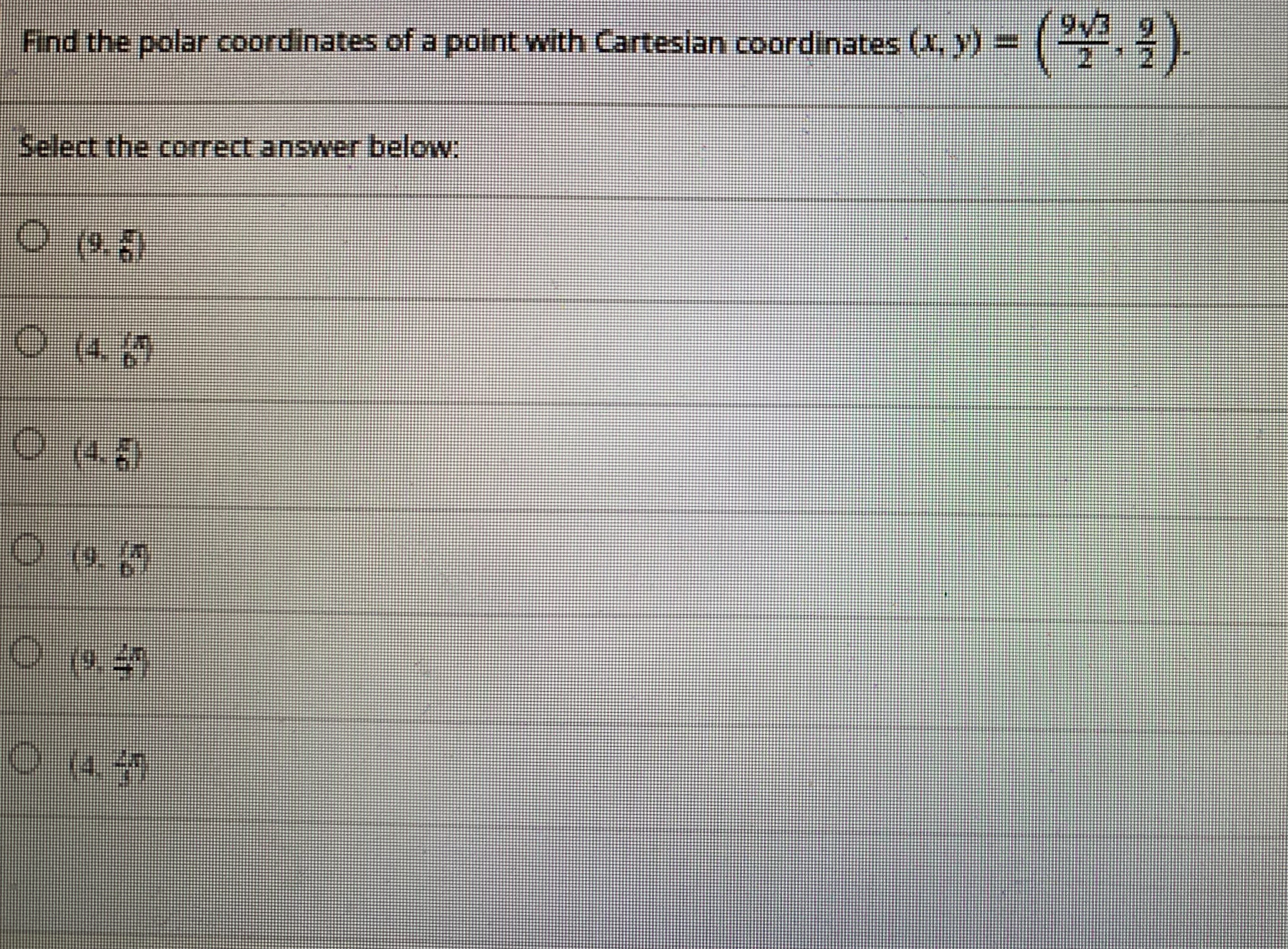 Finding polar hotsell coordinates from cartesian