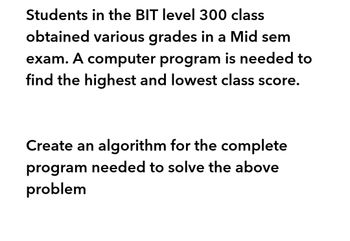 it coursework 300 level