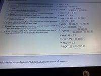 A PLA) - 0.3
vwhat is the probability that a customer puurchases frozen food?
vwhat is the probability that a Costoo shopper spends less than
B. P(gnA) (0.3)(0.4)
(0.3)(0.6)
(0.3)(0.6) + (0.7)(0.2)
$200?
C.
vwhat is the probability that a shopper selected from those spending
less than $200, purchased frozen food?
PLA B)
D. P(B) = 0.6 +0.2
What is the probability that a randomly selected customer with
frozen food in their cart spent at least $200?
E. P(B|A) = 0.4
vwhat is the probability that a shopper with frozen food in their cart
spent less than $200?
F. P(B) = (0.3)(0.6) + (0.7)(0.2)
= 0.2
v What is the probability that a randomly selected shopper purchases G. P(BA)
frozen food and spends less than $200?
H. P(B)
(0.3)(0.4) +
(0.7)(0.8)
%3D
vWhat is the probability that a randomly selected shopper spends at
least $200 and purchases frozen food?
(0.3)(0.6 + 0.4)
(2 O)7.ס)
(0.7)(0.2)+(0.3)(0.6)
1. P(A)
What is the probability that a a shopper purchases frozen food if
they are selected from those spending less than $200?
J.
P(A |B)
K. P(B | A) = 0.6
L P(BNA) = (0.7)(0.2)
M. P(A) = 0.7
N. P(ANB) = (0.3)(0.6)
nd Submit to save and submit. Click Save All Answers to save all answers.
hp
