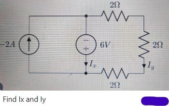 -2A
Find Ix and ly
IT
202
www
6V
ΖΩ
m
252
Iy