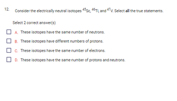 Answered: 12 Consider the electrically neutral… | bartleby