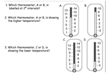 Answered: A. 1. Which Thermometer, A Or B, Is… | Bartleby