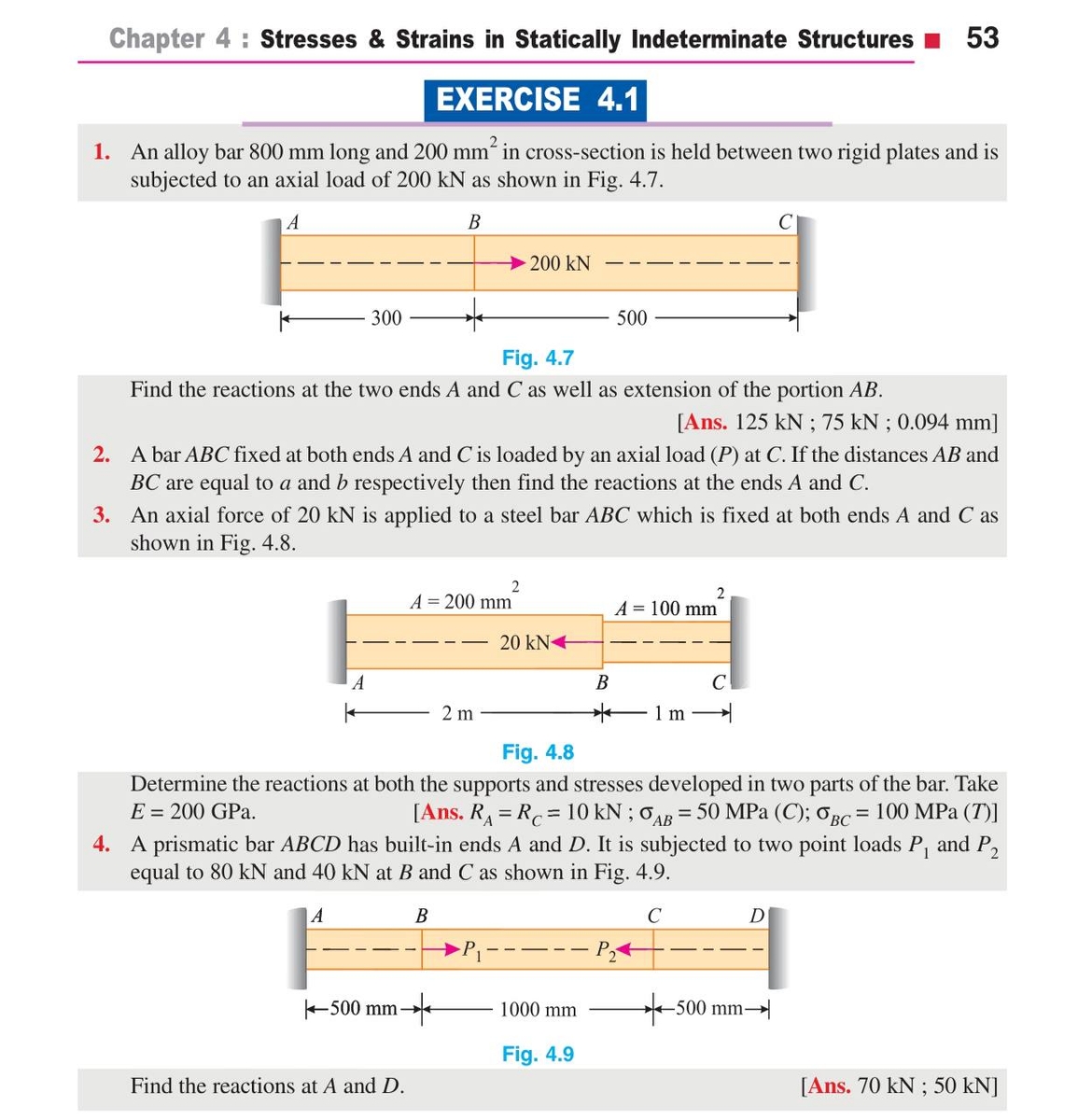 12 EXAMPLE Stress a cross-section a solid in equilibrium Example: A 20 Kg  load is suspended by a wire of cross section 0.4 mm2. What is the stress  produced in N/m² ?