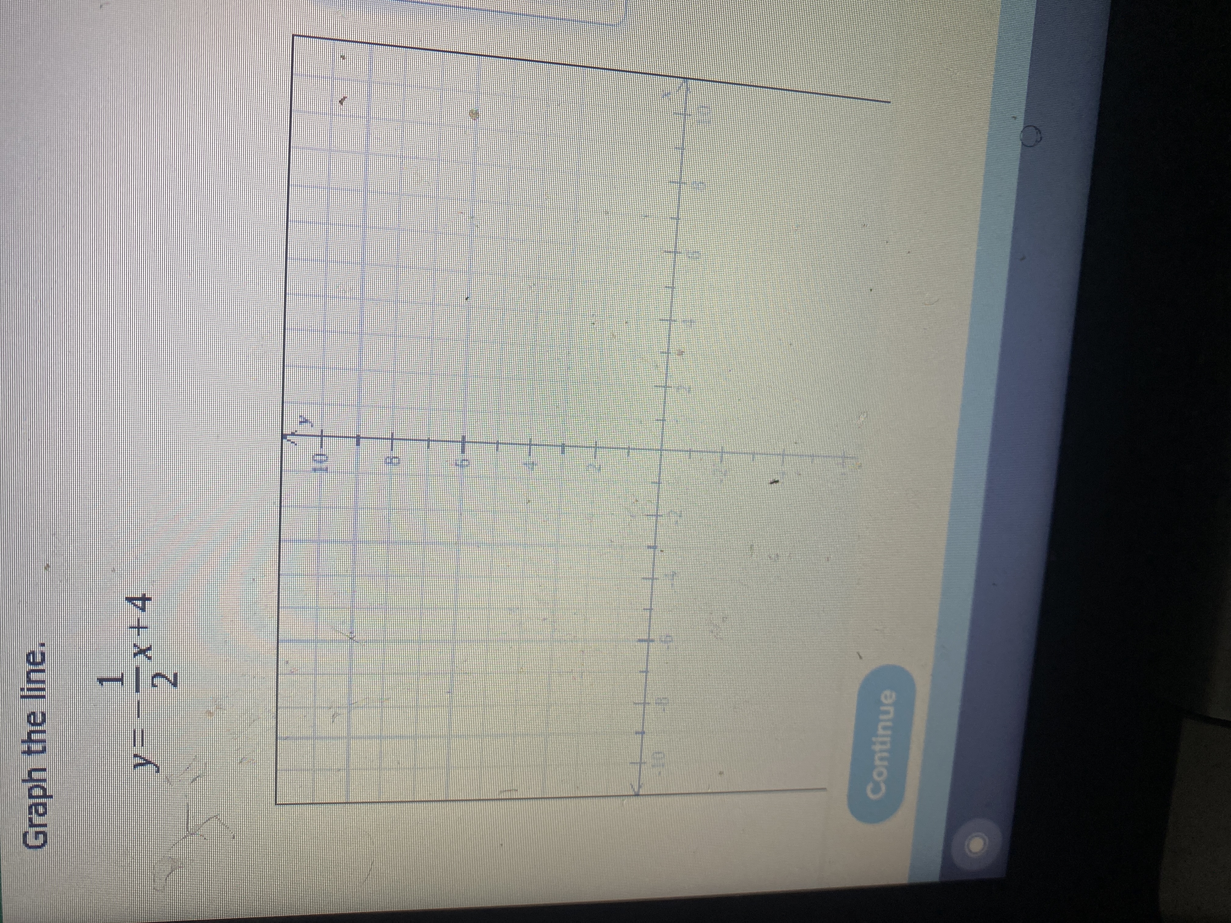 Graph the line.
1
y3D-x+4
