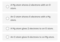 Answered: Magnesium has 2 electrons in its outer… | bartleby