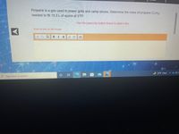 Propane is a gas used to power grills and camp stoves. Determine the mass of propane (C3H8)
needed to fill 18.3 L of space at STP.
Use the paperclip button below to attach files.
* Student can enter max 3500 characters
BIU
1=
31°F Clear ^D
O Type here to search
近
