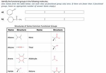 Answered: Identify The Functional Groups In The… | Bartleby