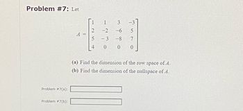 Answered Problem 7 Let Problem 7 a Problem bartleby