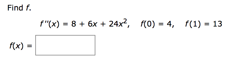 Answered: Find f. f