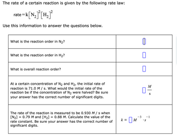 Answered: The Rate Of A Certain Reaction Is Given… | Bartleby