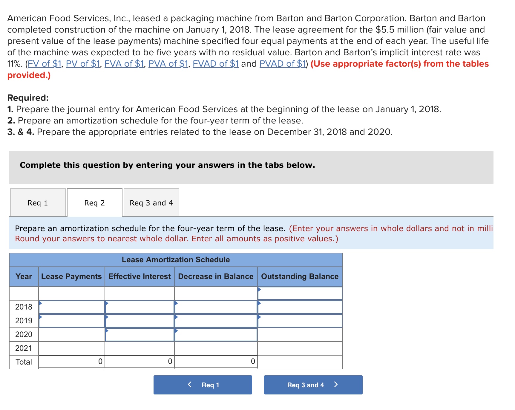 Answered: American Food Services, Inc., Leased A Packaging Machine From 