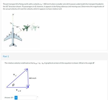 Answered: The Jet Transport B Is Flying North… | Bartleby