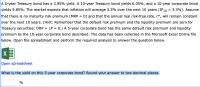 he yield on this 5-year corporate bond? Round your answer to two decimal places.
