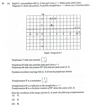 Answered: 2 (33) Transformation T is a… | bartleby