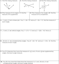 Answered: 1. Find the missing measure. |2. Find… | bartleby