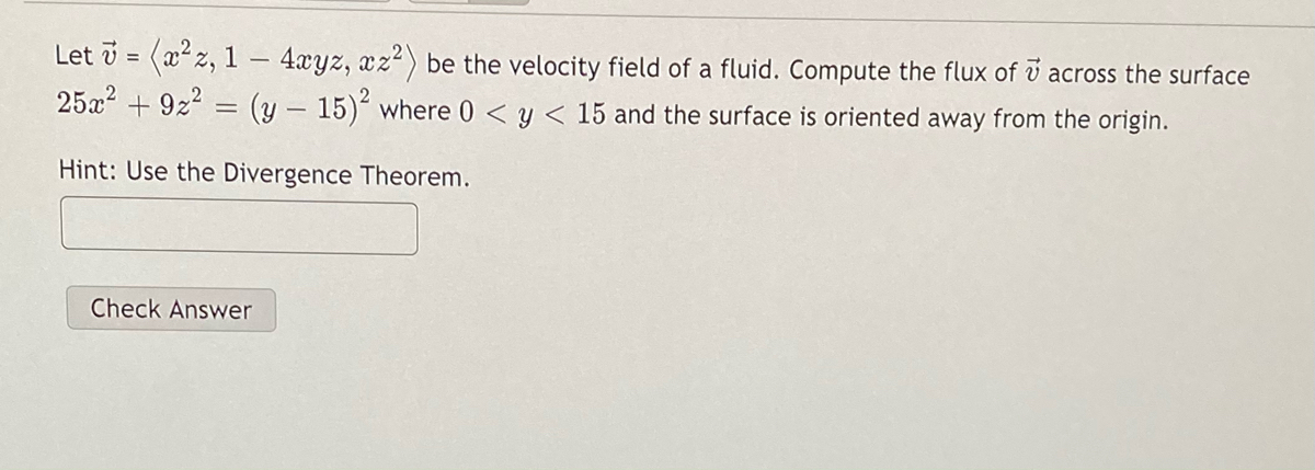 Answered Let V X Z 1 4xyz Xz Be The Bartleby