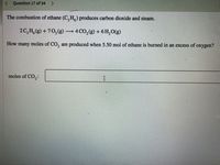 Answered The combustion of ethane C H bartleby