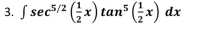 S secs/2 (금x) tans (글x) dzx
