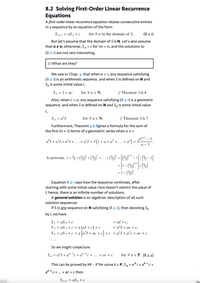 Answered: Solve the first-order linear recurrence… | bartleby