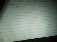 **Exploration of Asymptotes and Their Intersection with Functions**

This text poses the question: "Does it cross HA/slant asymptotes?"

A mathematical expression is presented:

\[
\frac{x^3 - 4x}{x^2 - 3x + 12}
\]

### Analysis

When analyzing whether a rational function crosses its horizontal or slant asymptotes, one must typically consider the following steps:

1. **Determine the Horizontal Asymptote (HA):** 
   - For rational functions, if the degree of the numerator is equal to or less than the degree of the denominator, check the coefficients of the highest degree terms.
   - If the degree of the numerator is greater than the degree of the denominator, there is no HA, but there may be a slant asymptote.

2. **Determine the Slant Asymptote:**
   - If the degree of the numerator is exactly one more than the degree of the denominator, perform polynomial long division to find the slant asymptote.

3. **Check for Intersection with Asymptotes:**
   - Set the function equal to the asymptote and solve for x to see if any real solutions exist. If solutions exist, the function crosses the asymptote at those points.

### Further Considerations

These concepts are critical within calculus and algebra for understanding the behavior of functions and their graphical representations. Further exploration might include graphing the function and numerically calculating important points to verify theoretical deductions.