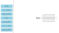 k2[O2]
k_1 + k2[O2]
2k, k2[O2][NO]
ki[O2]
Rate
kį k2[O2][NO]?
k2 + k_1[O2]
2ki k2[O2]|NO]?
