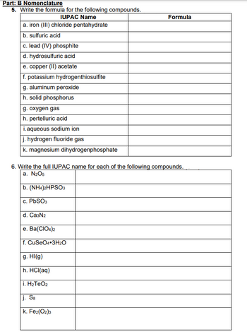 Answered: (III) chloride pentahydrate ric acid… | bartleby