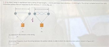 Answered: Xg Object Hangs In Equilibrium From A… | Bartleby