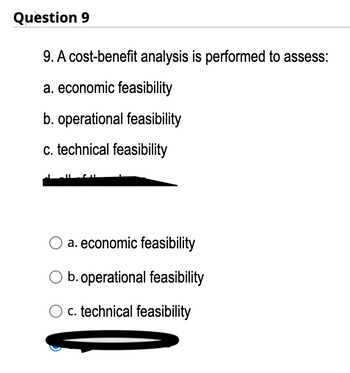 Answered: 9. A Cost-benefit Analysis Is Performed… | Bartleby