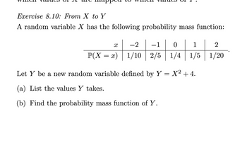 Answered A random variable X has the following bartleby