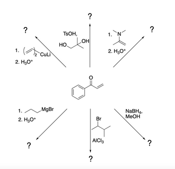 Answered: 1. ? 2. H3O+ CuLi TSOH, HO ? ОН| 1. `N… | bartleby