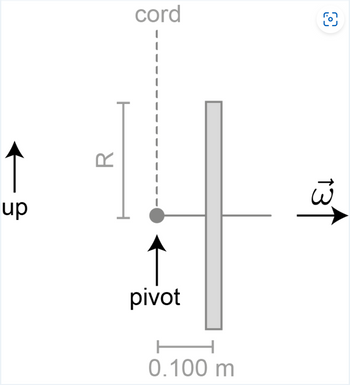 -
up
R
cord
pivot
0.100 m
O
13↑