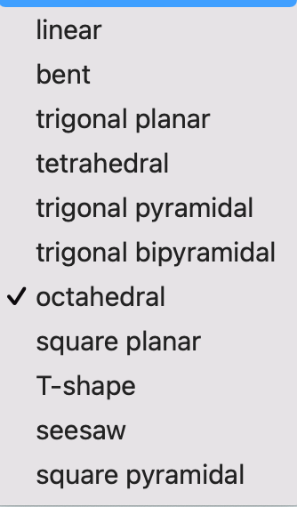 trigonal planar bent