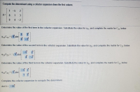 Answered Compute the determinant using a bartleby