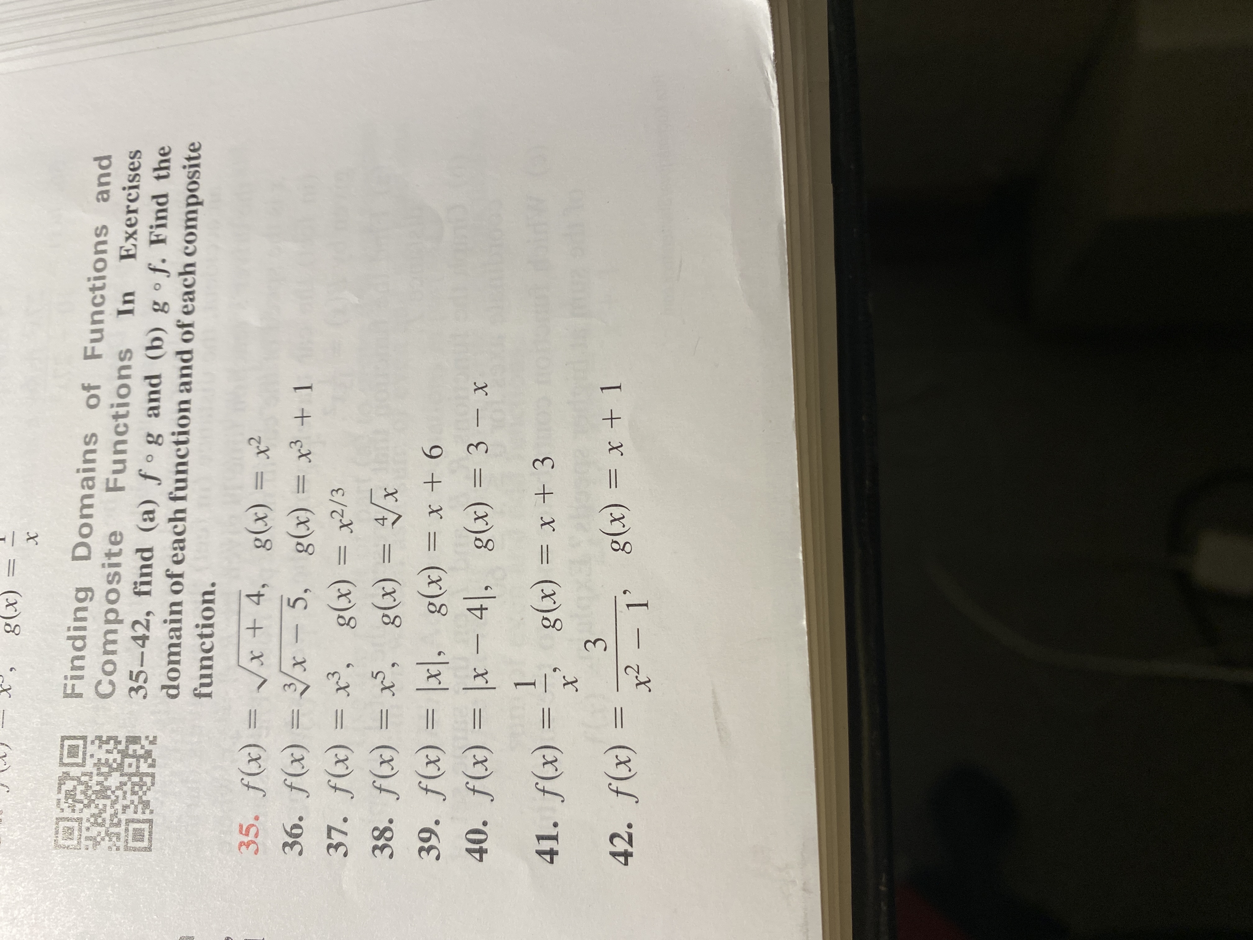 42. f(x)
g(x) = x + 1
- 1'
x² - 1'
