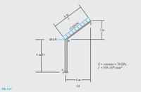 5 m
12 KN/m
3 m
40 kN -
B
5 m21
E= constant = 70 GPa
A
I = 554 (10) mm
-4m
Н6. 7.17
(a)
