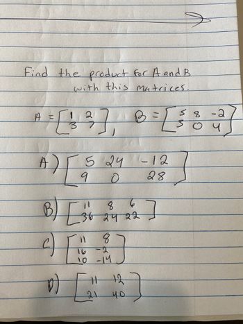 Answered: Find The Product For A And B With This… | Bartleby