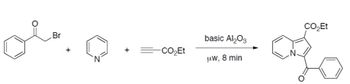 Br
+
N
CO₂Et
-CO₂Et
basic Al2O3
N.
uw, 8 min