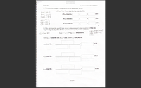 Page 1 of 1
Chem 143
Specific Heat Capacity Lab Report
4.) Calculate the change in temperature of the metal shot, ATWater.
ATMetal= Tinal-Tinitial= (A6, B6, C6) (A5, B5, C5).
A6=27 2
Blo=24.4
co=23.5
ATMetal (trial 1)=
(A9)
ATMetal (trial 2)=
(B9)
A5=98.2
85-100 3
C5ニ100.7
ATMetal (trial 3)=
|(C9)
5.) Now calculate the specific heat of your unknown metal using equation 4. Note the
negative sign in Equation 4! Your specific heat capacity must be positive!
qwater
ATmetal
A8=985.40J
B8=1039.1
A2=36.301
Smetal
(Equation 4)
mmetal
Here
qwater
(A8, B8, C8), mmetal = (A2), and ATmetal=(A9, B9, C9).
%3D
Smetai(trial 1)% =
(A10)
Smetal (trial 2) =
(B10)
Smetal (trial 3) =
(C10)
3 of 4
14
