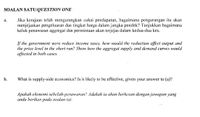 Answered Jika kerajaan telah mengurangkan cukai…  bartleby