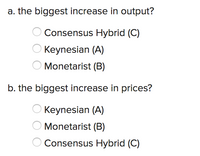 Answered: A. The Biggest Increase In Output?… | Bartleby