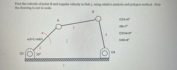 Answered: Find The Velocity Of Point B And… | Bartleby